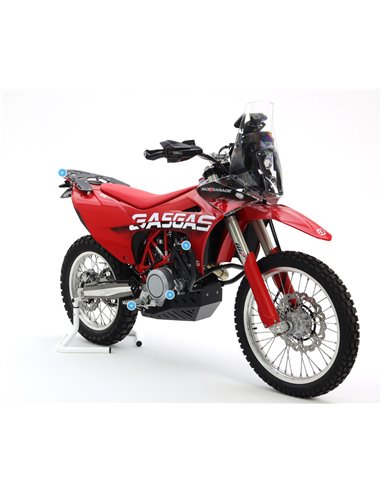 Protector de carter trail aluminio ice polish CROSSPRO GASGAS ES SM 700 22-24 KTM 690 19-25 HUSQVARNA 701 22-25