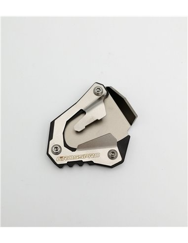Extension de caballete inox cepillado / azul CROSSPRO HONDA CRF 1000 Africa Twin y Adventure Sport 16-19