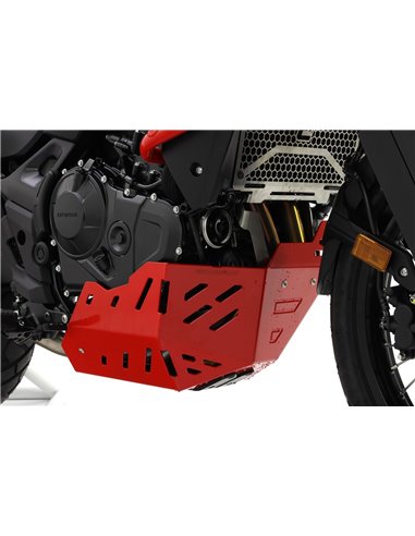 Protector de carter trail aluminio rojo CROSSPRO HONDA Transalp 750 2023