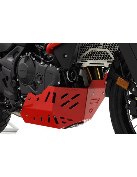 Protector de carter trail aluminio rojo CROSSPRO HONDA Transalp 750 2023