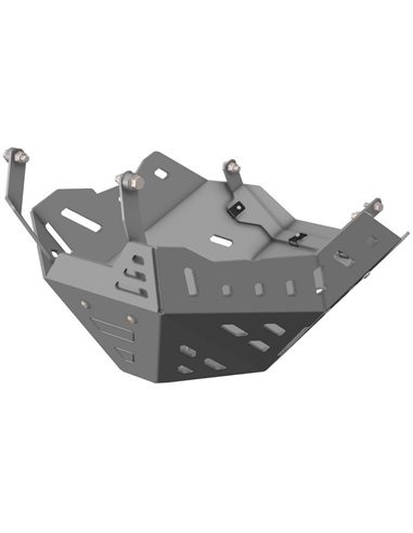 Protector de carter trail aluminio rojo CROSSPRO HONDA Transalp 750 2023