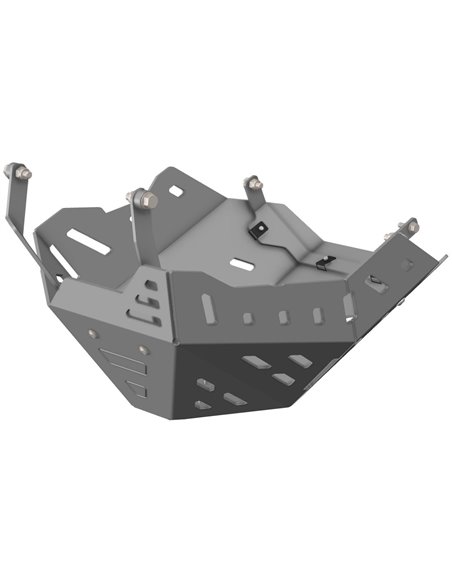 Protector de carter trail aluminio rojo CROSSPRO HONDA Transalp 750 2023