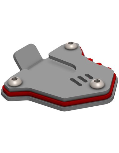 Extension de caballete inox cepillado / rojo CROSSPRO HONDA Transalp 750 2023