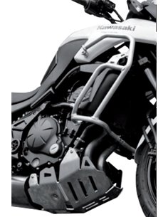 Defensas laterales y de motor trail aluminio pulido Crosspro KAWASAKI KLE 650 VERSYS 2010 -2014