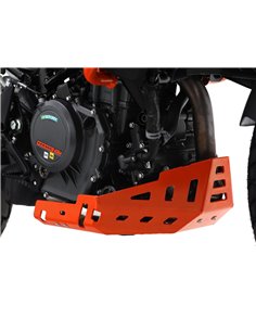 Protector de carter trail aluminio naranja CROSSPRO KTM 250 Adventure 21-22 390 Adventure 20-22