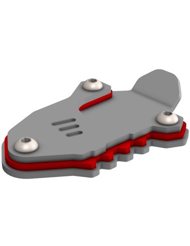 Extension de caballete inox cepillado / amarillo CROSSPRO SUZUKI V-STROM 800 2023