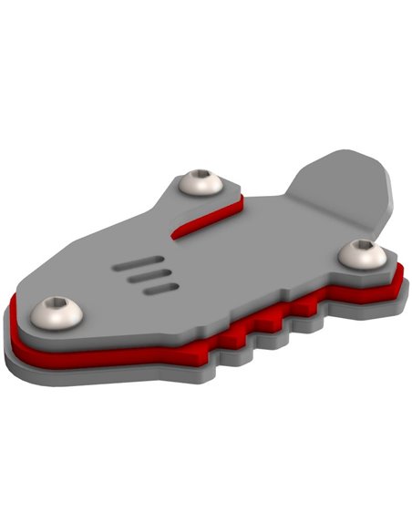 Extension de caballete inox cepillado / amarillo CROSSPRO SUZUKI V-STROM 800 2023