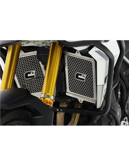 Protector de radiador trail negro texturado CROSSPRO TRIUMPH TIGER 900 21-22