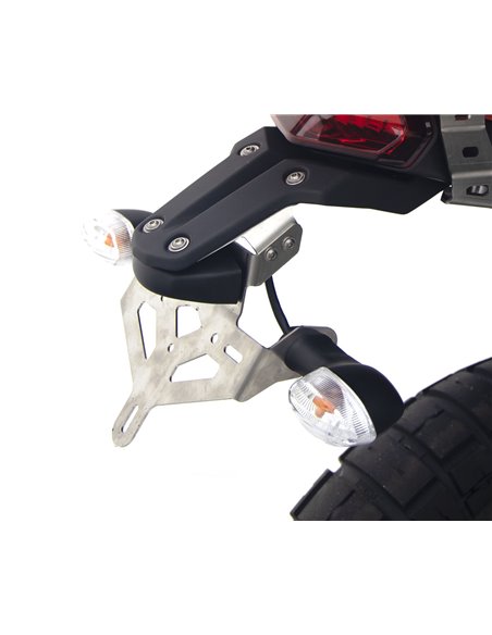 Soporte de matricula inox cepillado CROSSPRO YAMAHA TENERE 700 20-23