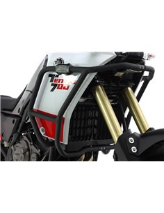 Defensas laterales y de motor trail aluminio negro texturado CROSSPRO Yamaha XTZ 700 TÉNÉRÉ 20-23