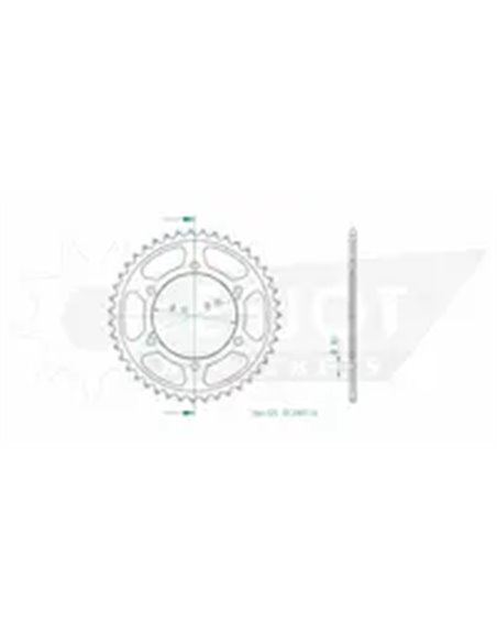 CORONA TRASERA ESTÁNDAR 525 ESJOT 50-29037-43