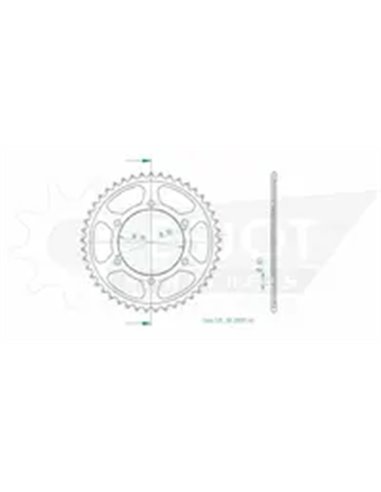 CORONA TRASERA ESTÁNDAR 525 ESJOT 50-29037-45