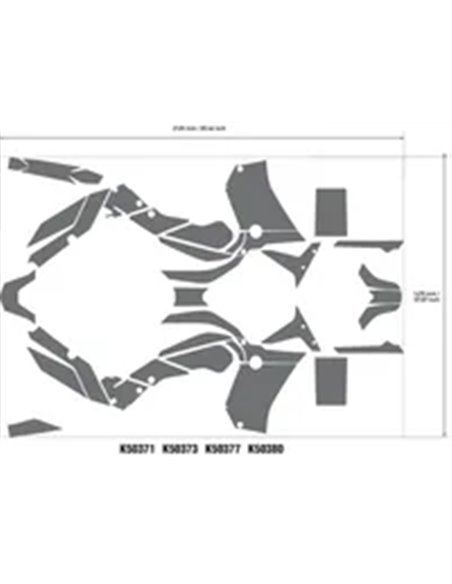 Kit adhesivos UNIRACING K50377