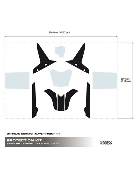 Protector antiarañazos Yamaha Tenere 700 UNIRACING K50856