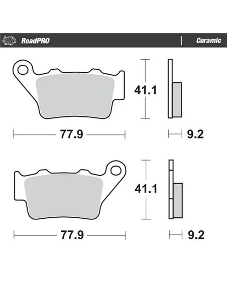 Pastillas de freno cerámicas MOTO-MASTER 403404
