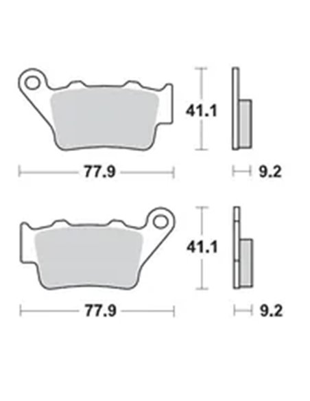 Pastillas de freno cerámicas MOTO-MASTER 403404