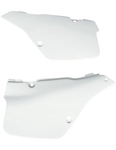 Tapas laterales Suzuki Rm125 blanco Su02906-041 UFO-Plast
