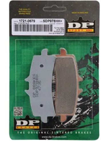 Pastillas de freno sinterizadas SDP Sport HH+ DP BRAKES SDP978HH+
