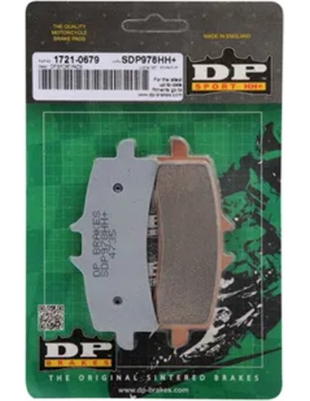 Pastillas de freno sinterizadas SDP Sport HH+ DP BRAKES SDP978HH+