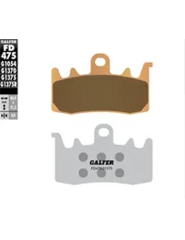 Pastillas de freno sinterizadas HH GALFER FD475G1375