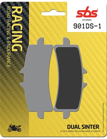 Pastillas de freno sinterizadas dobles DS Racing SBS 900DS-1