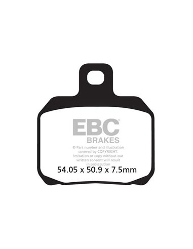Pastillas de freno Vee semi-sinterizadas EBC FA266V