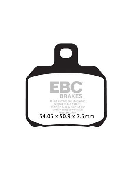 Pastillas de freno Vee semi-sinterizadas EBC FA266V