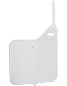Porte-numéro de couvercle avant Suzuki Rm125-250 blanc Su02910-041 UFO-Plast