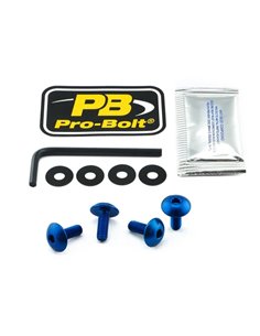 Kit de tornillería en aluminio para matrícula PRO BOLT NPLATE30B