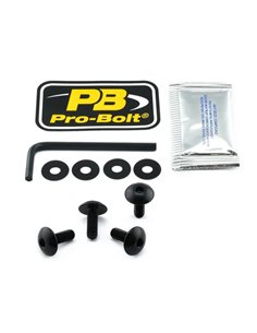 Kit de tornillería en aluminio para matrícula PRO BOLT NPLATE30BK
