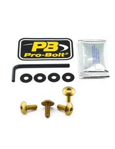 Kit de tornillería en aluminio para matrícula PRO BOLT NPLATE30G
