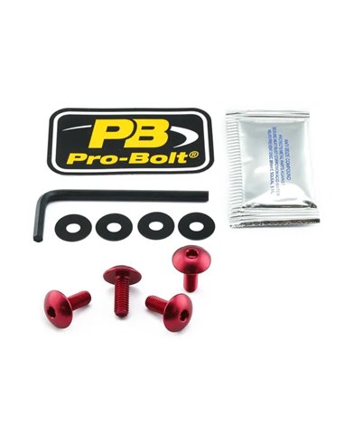Kit de tornillería en aluminio para matrícula PRO BOLT NPLATE30R
