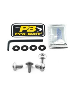 Kit de tornillería en aluminio para matrícula PRO BOLT NPLATE30S