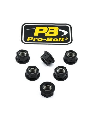 Tuercas en aluminio para corona PRO BOLT SPN10DBK