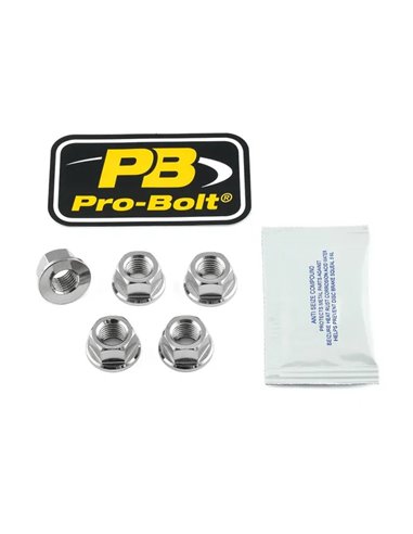 Tuercas en acero inox. para corona PRO BOLT SS6SPN10