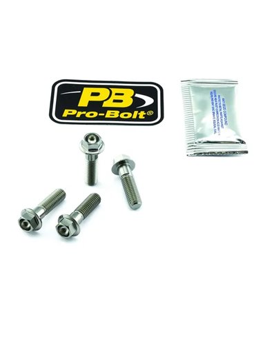 Kit tornillo eje de rueda delantera en titanio PRO BOLT TIFAPINCH160