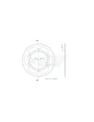 CORONA TRASERA ESTÁNDAR 520 ESJOT 50-32065-45