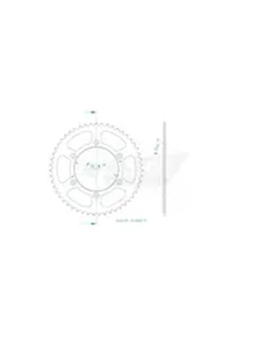 CORONA TRASERA ESTÁNDAR 520 ESJOT 50-32065-51