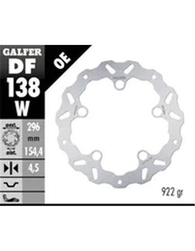 Disco de freno Wave® GALFER DF138W