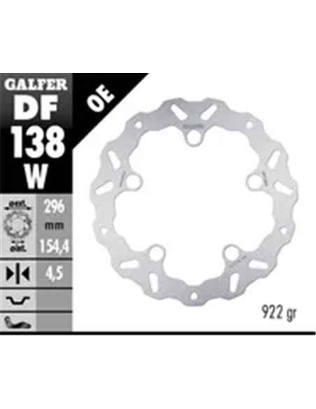 Disco de freno Wave® GALFER DF138W