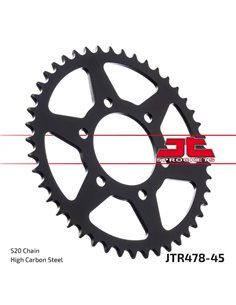 Corona endurecida por inducción con acabado cincado negro JT SPROCKETS JTR478.45ZBK
