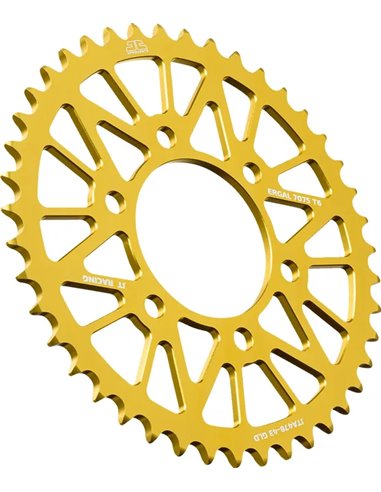 Piñones traseros de aluminio JT SPROCKETS JTA478.43GLD
