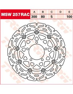 Discos de freno RAC TRW MSW257RAC