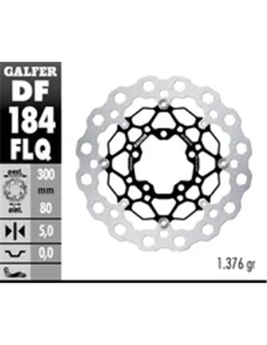 Disco de freno flotante Cubiq GALFER DF184FLQ