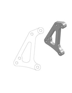 Soporte adaptador para disco de freno Supermoto Racing MOTO-MASTER 211114