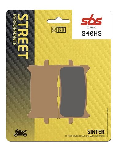 Pastillas de freno delanteras sinterizadas HS Street Excel SBS 940HS