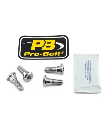 Kit de tornillos de montaje de disco de freno de acero inoxidable PRO BOLT SS4DISCHONRE