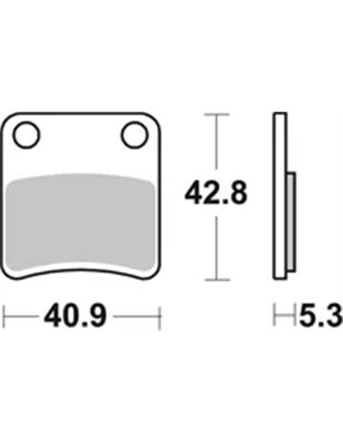 Pastillas de freno cerámicas orgánicas HF Street SBS 879HF