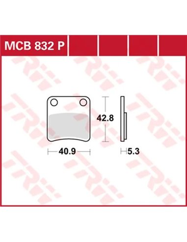 Pastillas de freno sinterizadas All Round TRW MCB832P