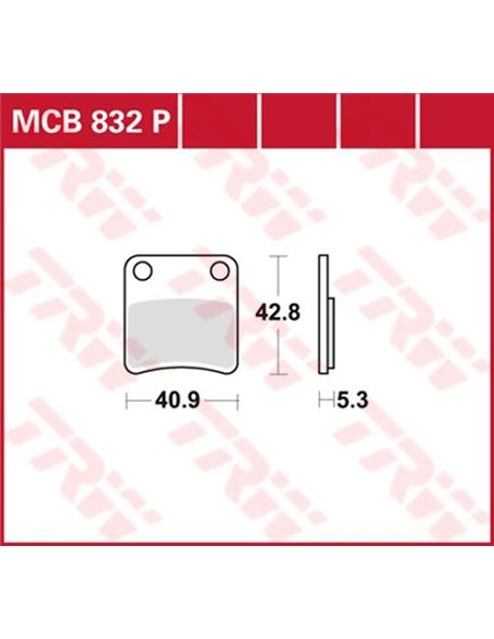 Pastillas de freno sinterizadas All Round TRW MCB832P